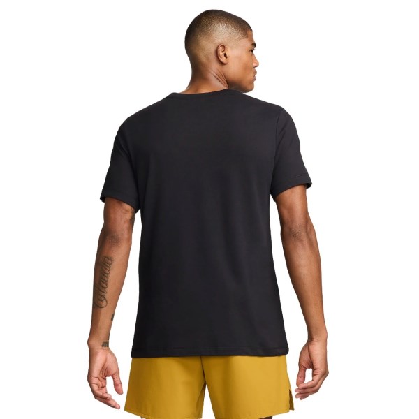 Nike Dri-Fit Swoosh Fitness Mens Training T-Shirt - Black