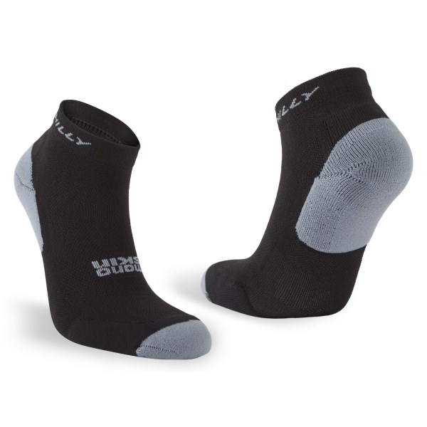 Hilly Tempo Quarter Running Socks - Twin Pack - White/Black/Grey