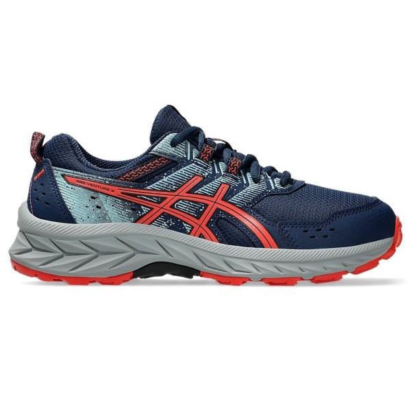 Asics Gel Venture 9 GS - Kids Trail Running Shoes - Night Sky/Red Snapper