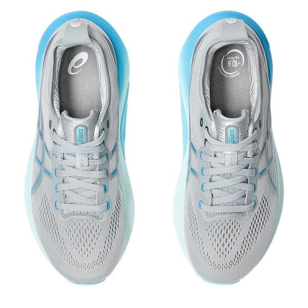 Asics Gel Kayano 31 - Womens Running Shoes - Piedmont Grey/Digital Aqua