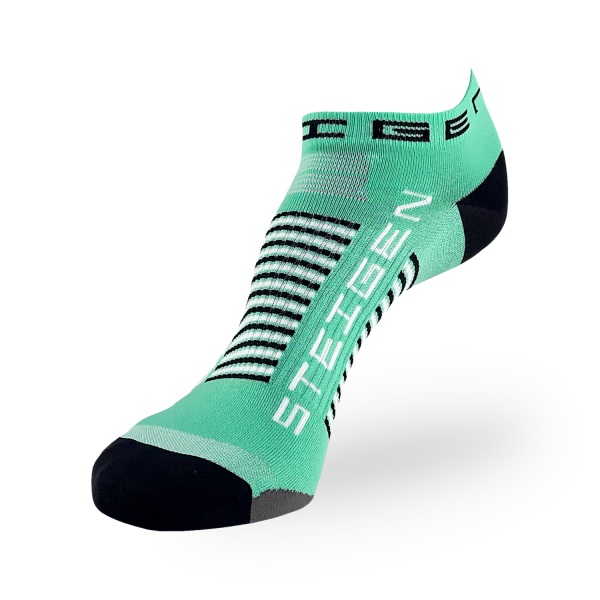 Steigen Zero Length Running Socks - Mint/Black