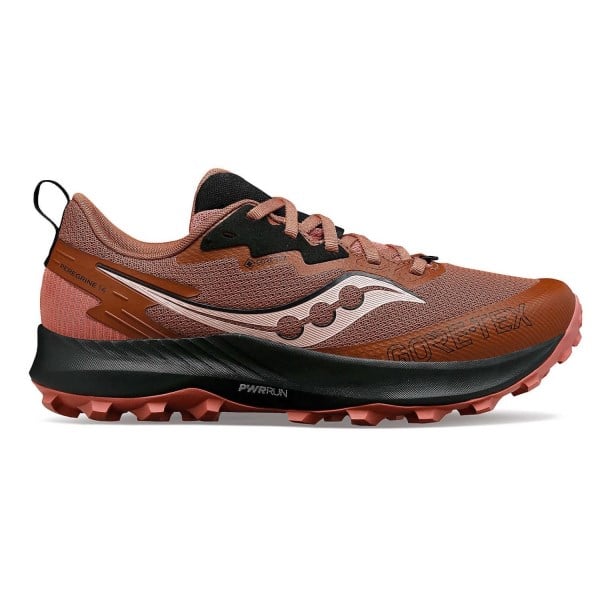Saucony Peregrine 14 GTX - Womens Trail Running Shoes - Clove/Black