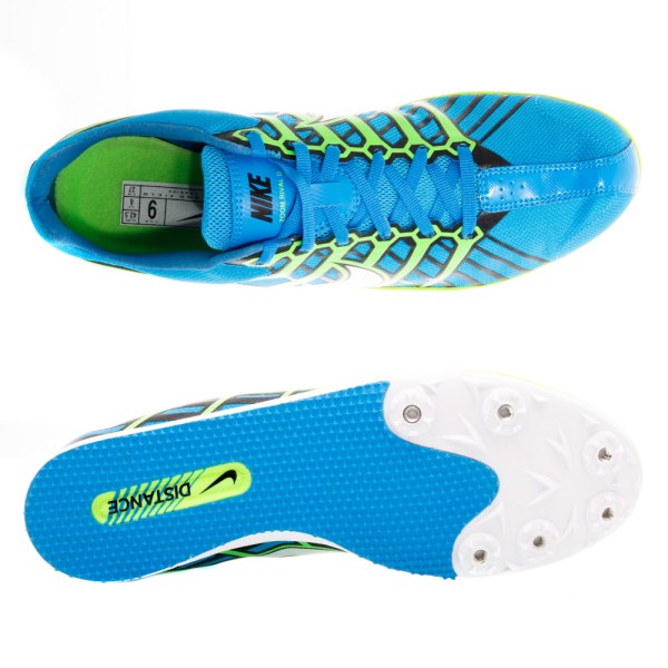 Nike Zoom Rival D 6 - Unisex Racing Shoes - Blue Glow/White/Electric Green