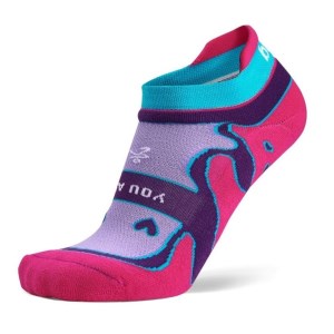 Balega Grit & Grace Enduro You Are Limitless No Show Womens Running Socks - Lavender/Pink