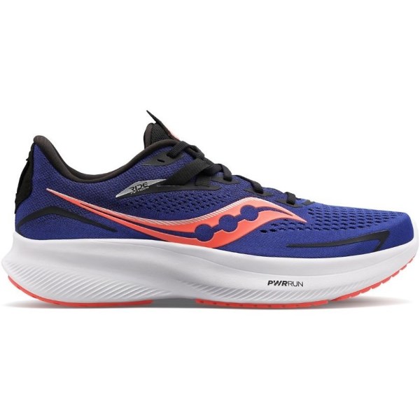 Saucony Ride 15 - Mens Running Shoes - Sapphire/Vizi Red