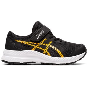 Asics Contend 8 PS - Kids Running Shoes - Black/Amber