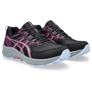Asics Gel Venture 9 - Womens Trail Running Shoes - Black/Soft Berry