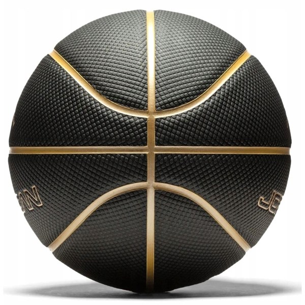 Jordan Legacy 8P Basketball - Size 7 - Black Metallic/Gold Metallic