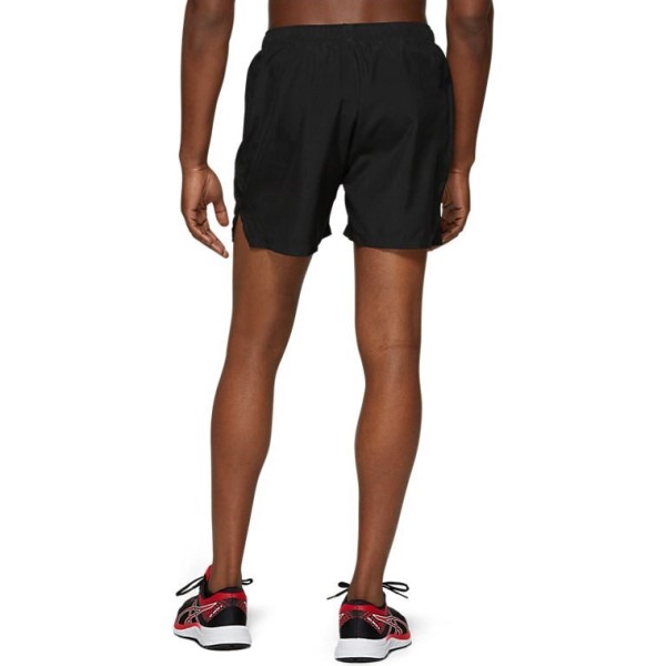 Asics Silver 5 Inch Mens Running Shorts - Black