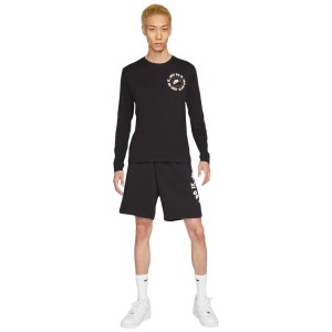 Nike Just Do It Mens Long Sleeve T-Shirt - Black/Grey