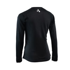 Sub4 Action Womens Long Sleeve Running T-Shirt - Black