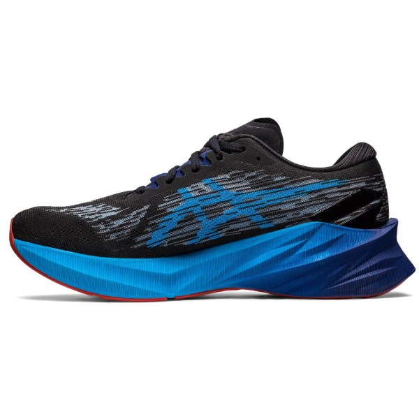 Asics NovaBlast 3 - Mens Running Shoes - Black/Island Blue