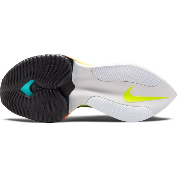 Nike Air Zoom Alphafly NEXT% Womens Racing Shoes - Barely Volt/Black/Hyper Orange