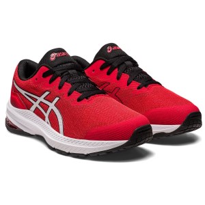 Asics GT-1000 11 GS - Kids Running Shoes - Electric Red/White