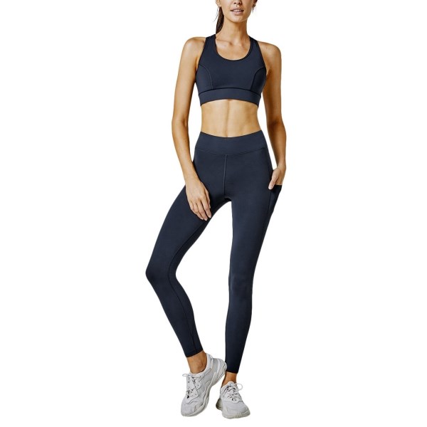 Running Bare Thermal Tech Ab Waisted Womens Training Tights - Crew