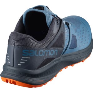 Salomon Ultra Pro - Mens Trail Running Shoes - Copen Blue/India Ink/Red Orange