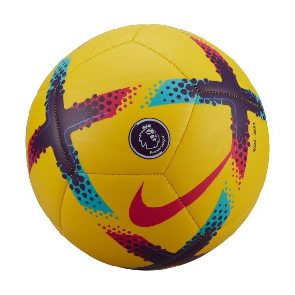 Nike Premier League Pitch Soccer Ball - Size 5 - Yellow/Purple/Red