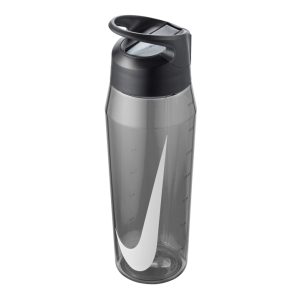 Nike Hypercharge Straw BPA Free Sport Water Bottle - 946ml - Anthracite/White