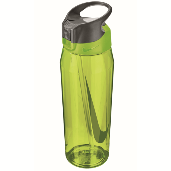 Nike TR Hypercharge Straw BPA Free Sport Water Bottle - 946ml - Volt/Cool Grey/Black