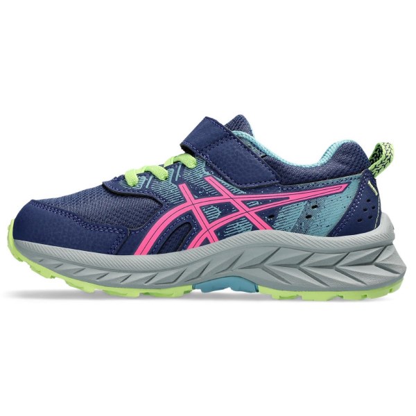 Asics Gel Venture 9 PS - Kids Trail Running Shoes - Deep Ocean/Hot Pink
