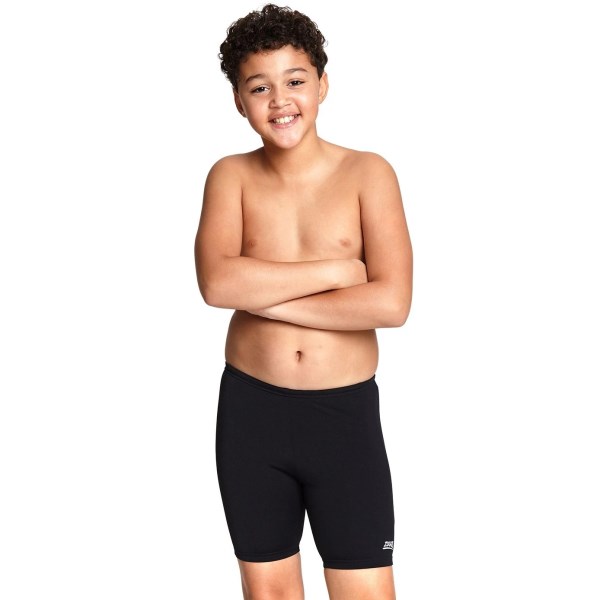 Zoggs Ecolast+ Cottesloe Mid Kids Boys Swimming Jammer - Black