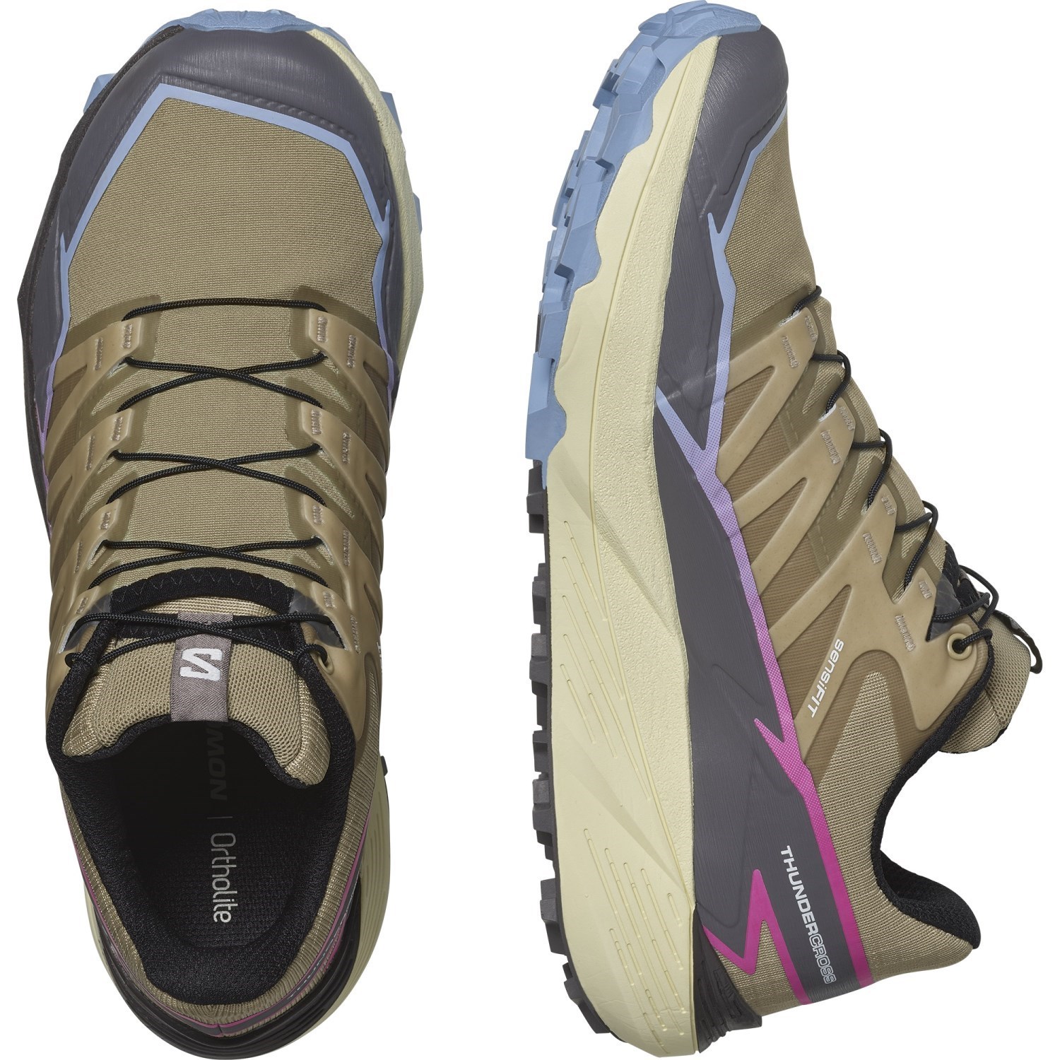 Salomon ThunderCross - Womens Trail Running Shoes - Slate Green/Plum ...