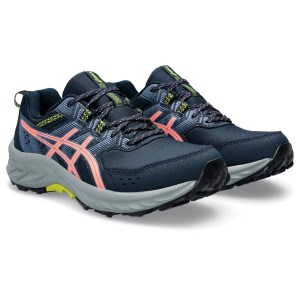 Asics Gel Venture 9 - Womens Trail Running Shoes - French Blue/Sun Coral