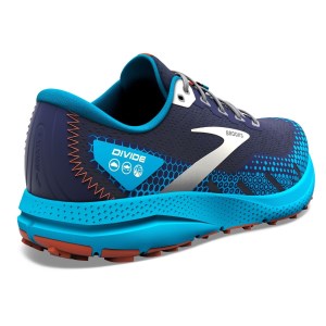 Brooks Divide 3 - Mens Trail Running Shoes - Peacoat/Atomic Blue