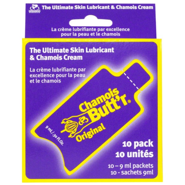 Chamois Butt'r Original - Non-Greasy Cycling Lubricant & Chamois Cream - 10 Pack Of 9ml Sachet