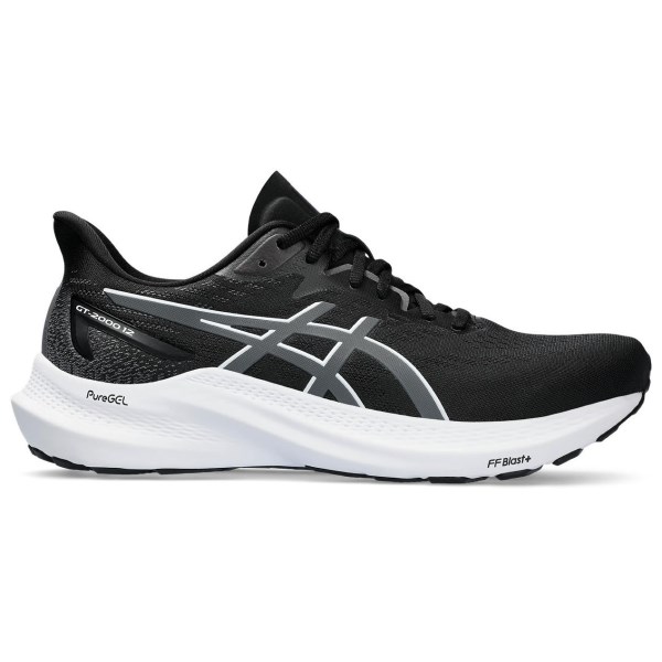 Asics GT-2000 12 - Mens Running Shoes - Black/Carrier Grey | Sportitude