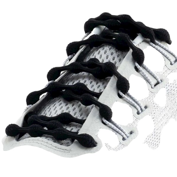 Caterpy The Original Run No-Tie Kids Shoe Laces - 50 cm - Jaguar Black