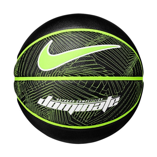 Nike Dominate Outdoor Basketball - Size 7 - Black/Volt/White