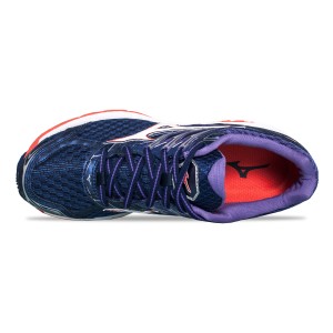 Mizuno Wave Paradox 4 - Womens Running Shoes - Patriot Purple/Coral