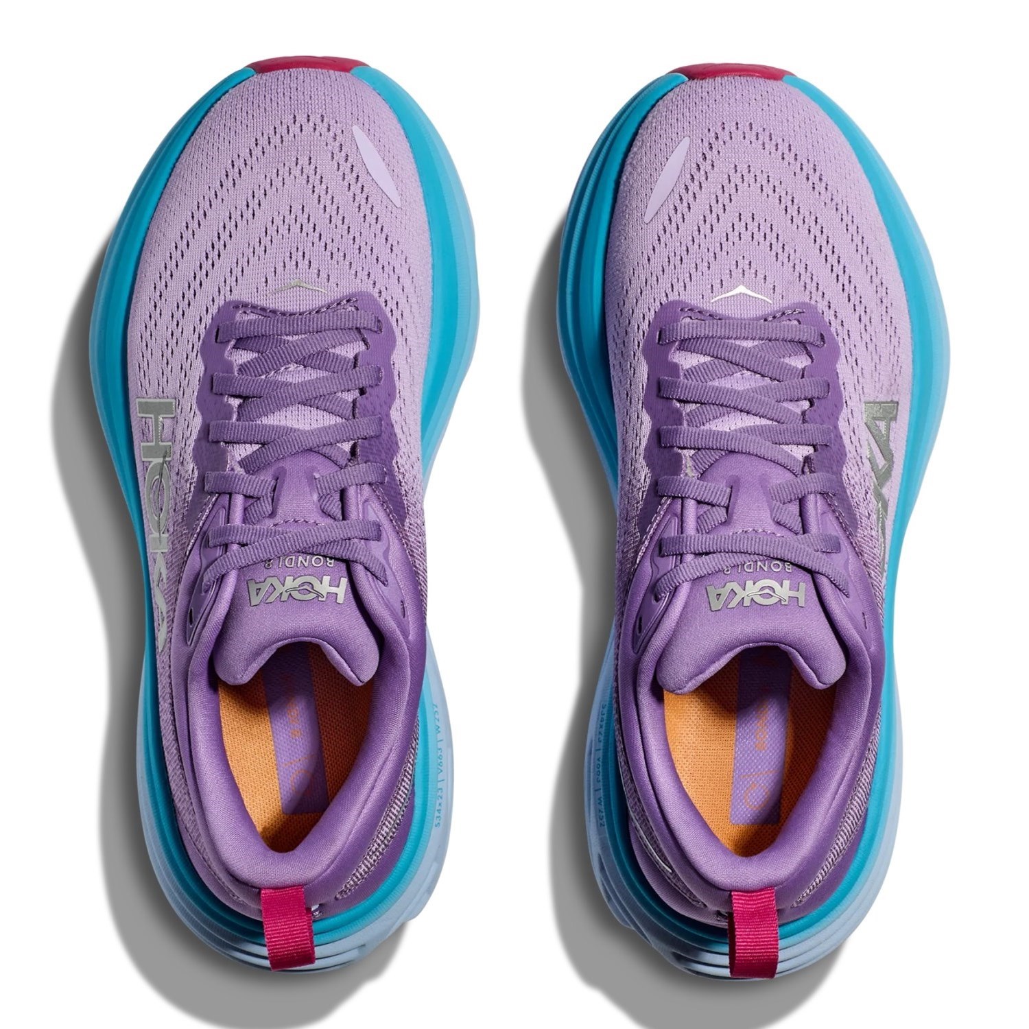 Hoka Bondi 8 - Womens Running Shoes - Chalk Violet/Pastel Lilac ...