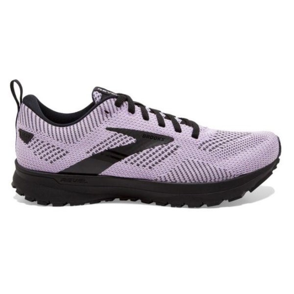 Brooks Revel 5 - Womens Running Shoes - Lilac/Ebony/Black