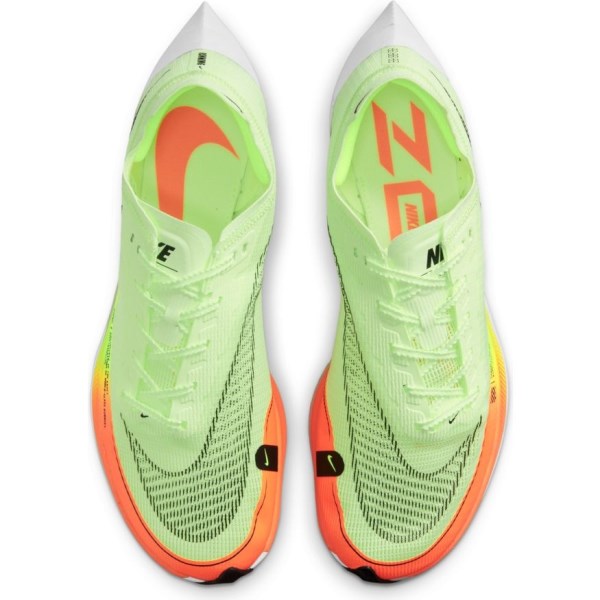Nike ZoomX Vaporfly Next% 2 - Mens Running Shoes - Barely Volt/Black/Hyper Orange Volt