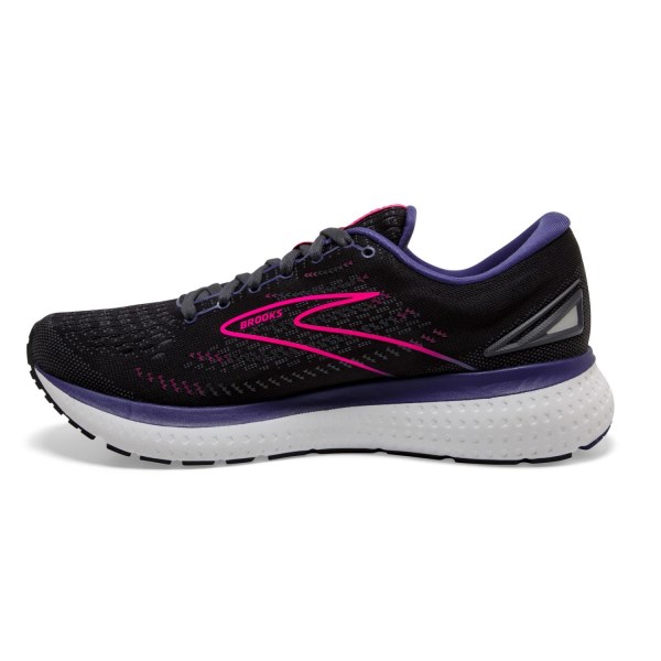 Brooks Glycerin 19 - Womens Running Shoes - Black/Ebony/Pink