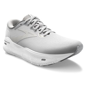 Brooks Ghost Max - Womens Running Shoes - White/Oyster/Metallic Silver