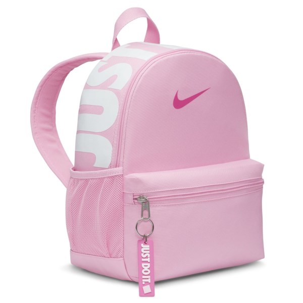 Nike Brasilia JDI Mini Kids Backpack Bag - Pink Rise/White/Laser Fuchsia