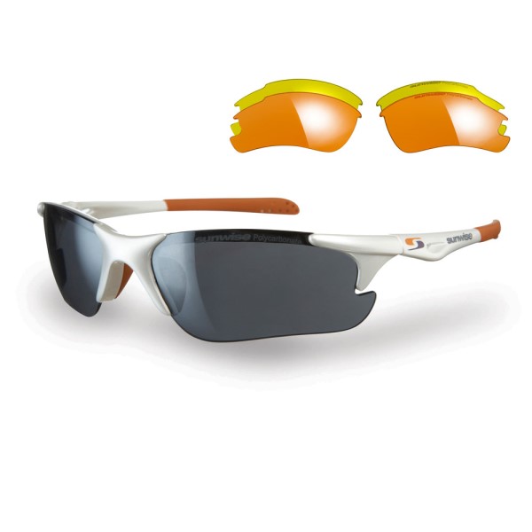 Sunwise Twister Sports Sunglasses + 3 Lens Sets - White