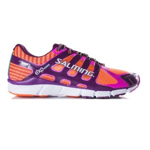 Salming Speed 5 - Womens Running Shoes - Shocking Orange/Dark Orchid