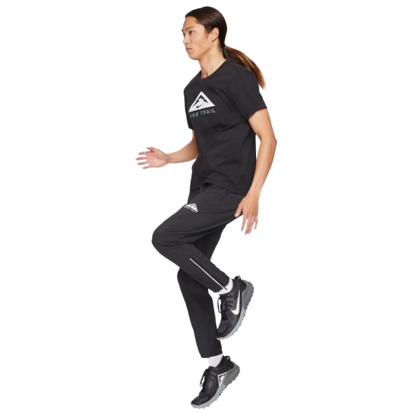 Nike Dri-Fit Mens Trail Running T-Shirt - Black/White