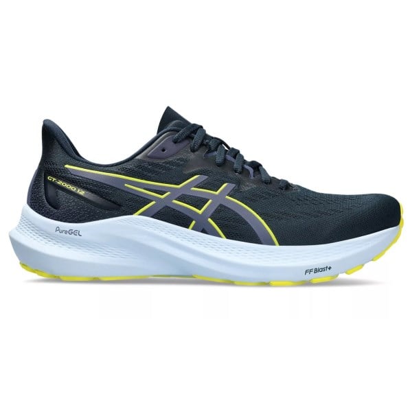 Asics GT-2000 12 - Mens Running Shoes - French Blue/Bright Yellow ...