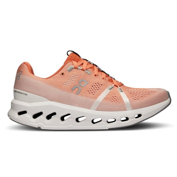 On Cloudsurfer 7 - Womens Running Shoes - Flame/White