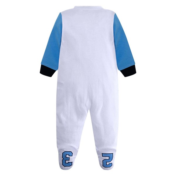 Jordan Footed Infant Coverall - White