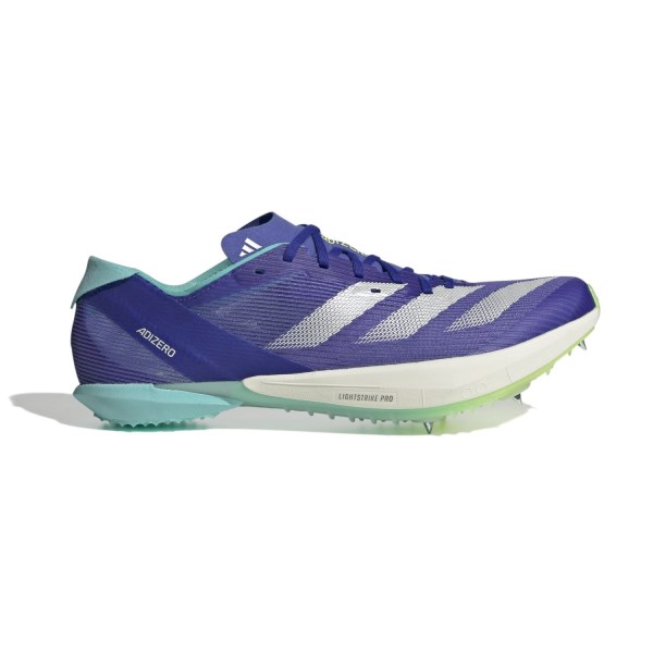 Adidas Adizero Ambition - Unisex Track Running Spikes - Cobalt Blue/Zero Metallic/Lucid Lemon