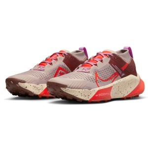 Nike ZoomX Zegama - Mens Trail Running Shoes - Diffused Taupe/Picante Red/Dark Pony