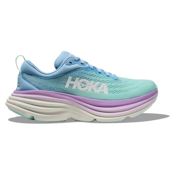 Hoka Bondi 8 - Womens Running Shoes - Airy Blue/Sunlit Ocean