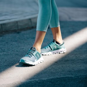 On Cloudswift Classic - Womens Running Shoes - Teal/Storm