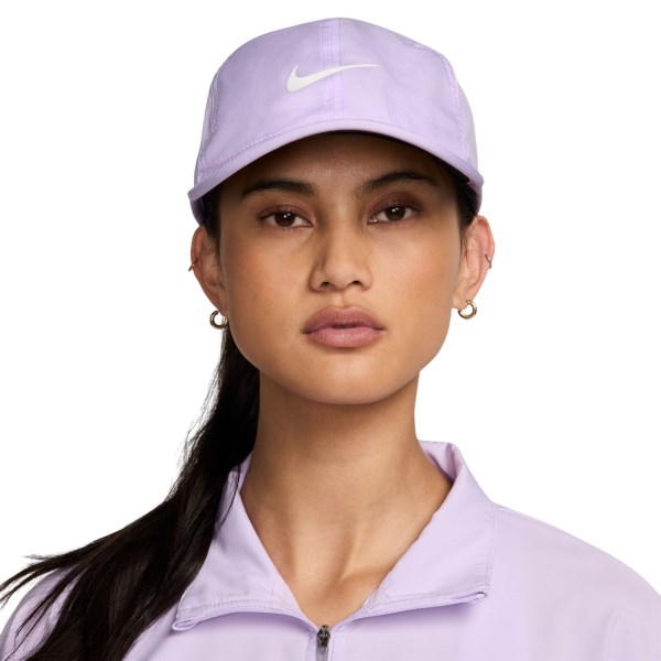 Nike Dri-Fit Club Unstructured Featherlight Running Cap - Lilac Bloom/White